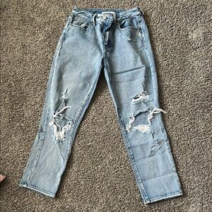 Distressed Light Blue pacsun mom jeans Jeans